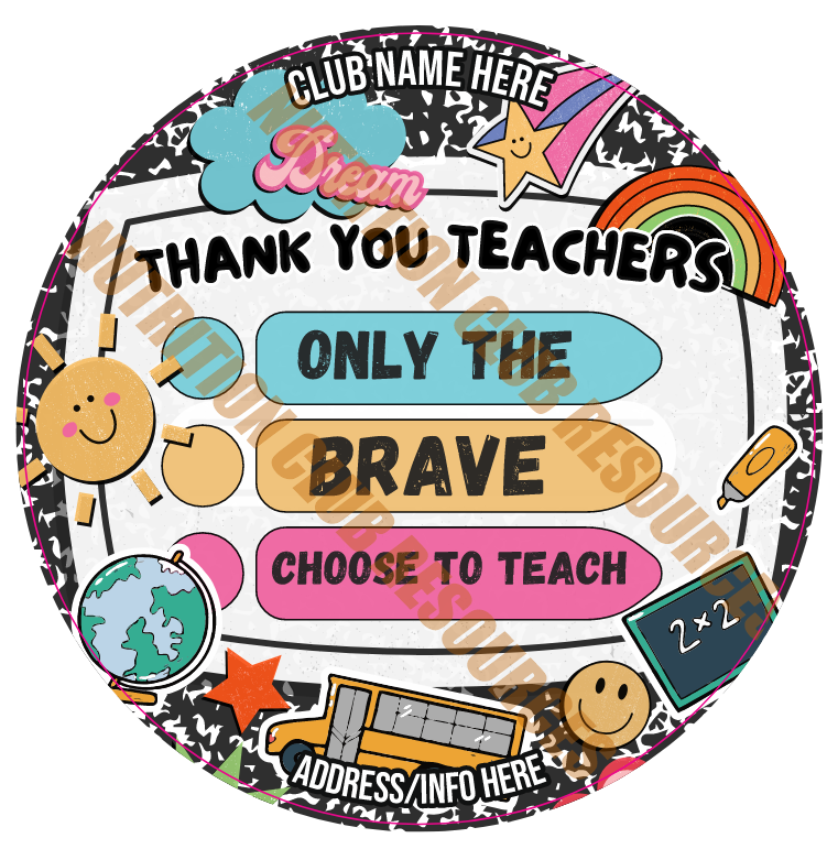TEACHER APPRECIATION SET #1 WITH QR CODE
