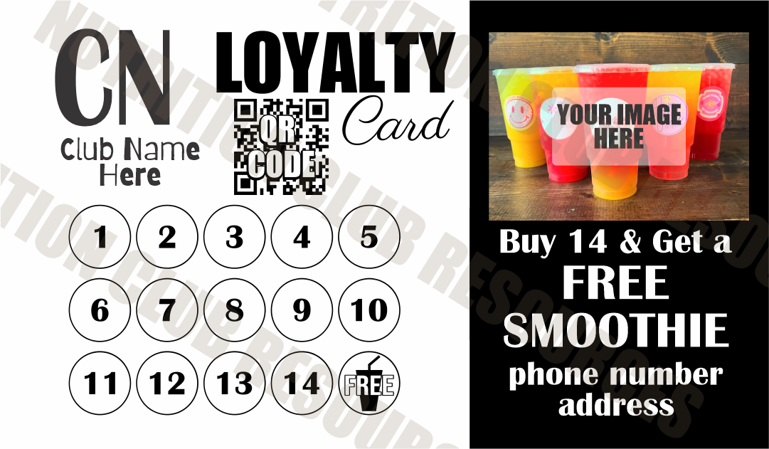 Loyalty Cards Single Sided #4