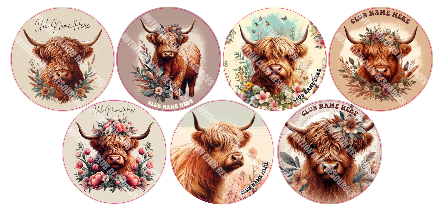 HIGHLAND COW SET #1
