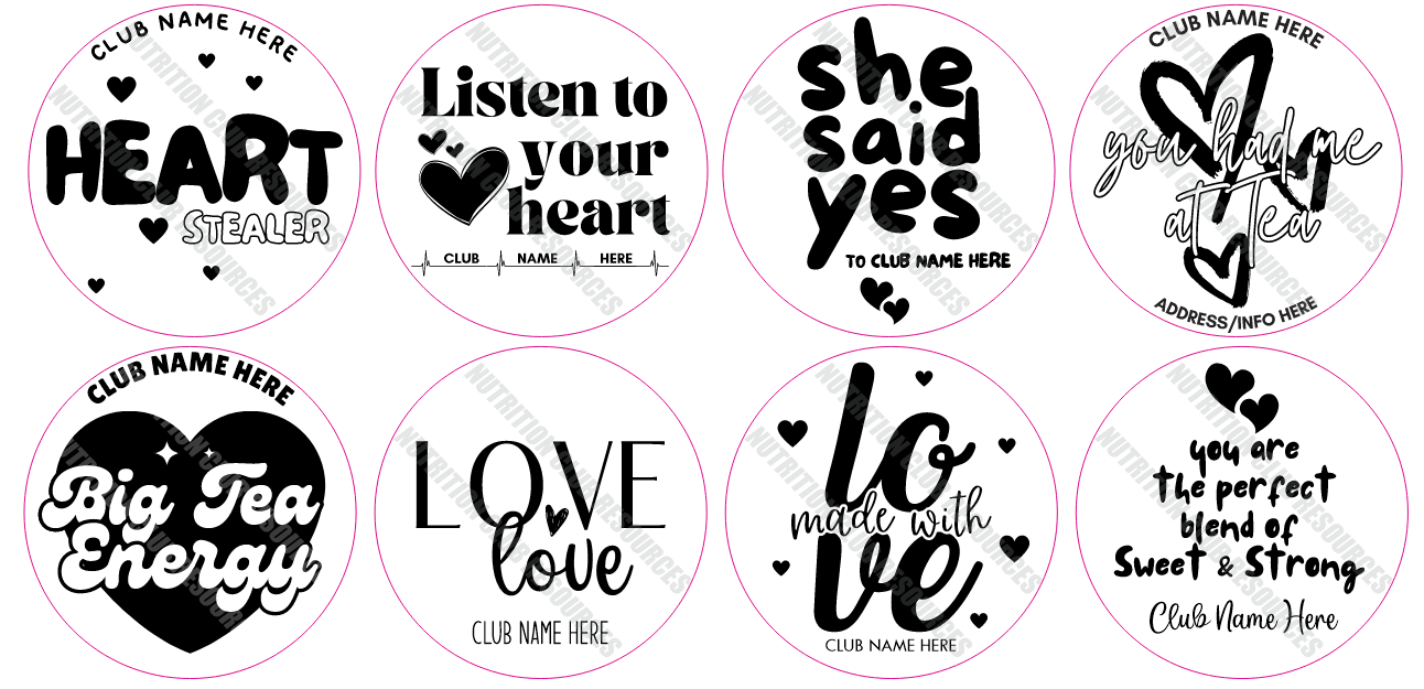 TRANSPARENT VALENTINE'S DAY SET #2