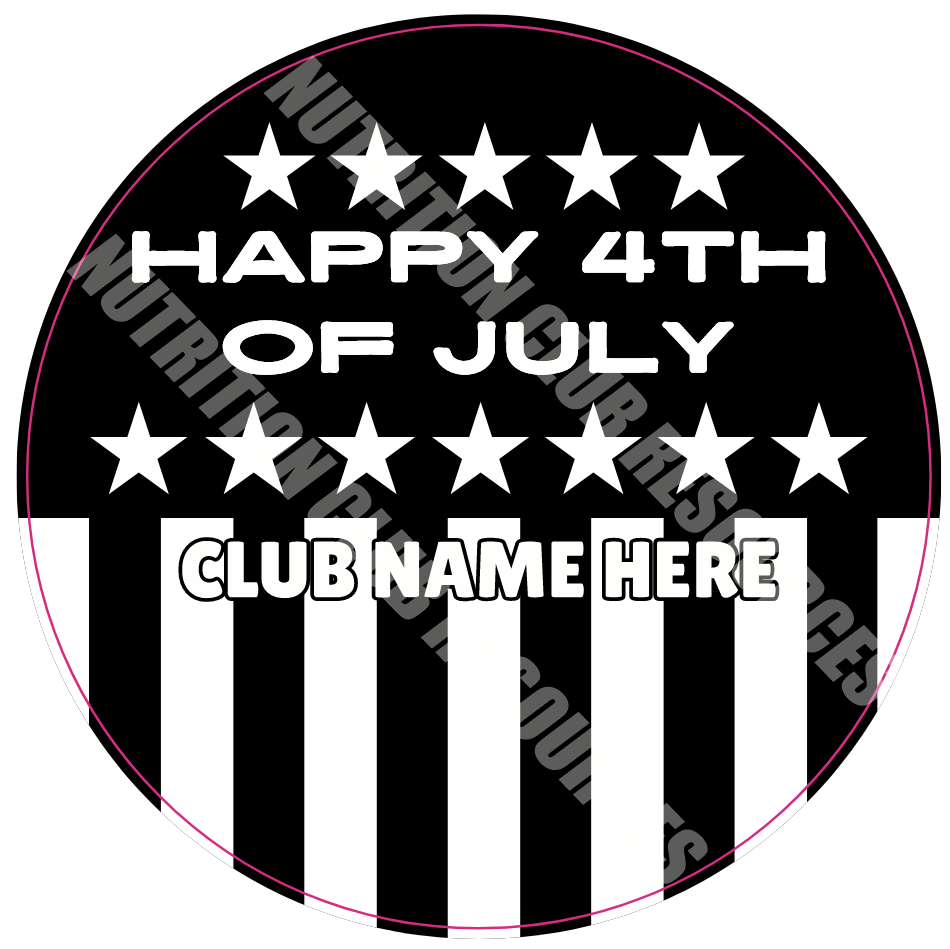 TRANSPARENT 4TH OF JULY SET #1