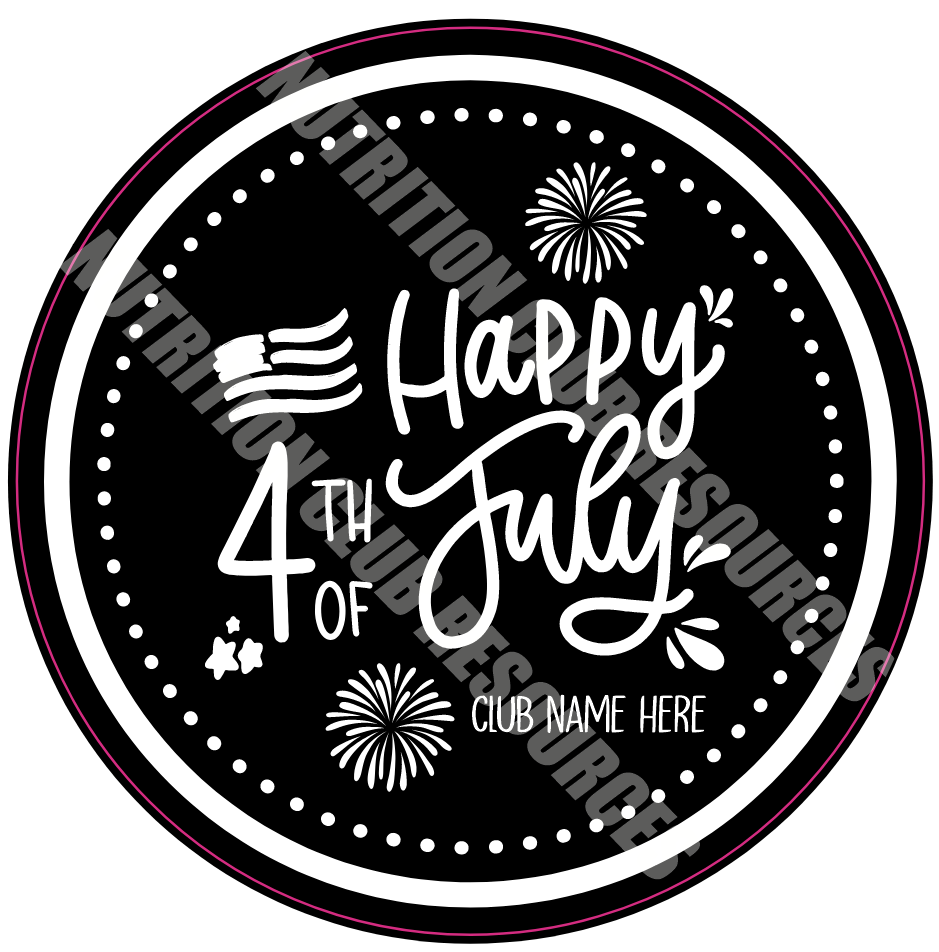 TRANSPARENT 4TH OF JULY SET #1