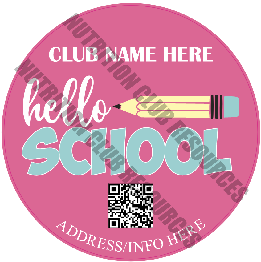 BACK TO SCHOOL SET #4 WITH QR CODE