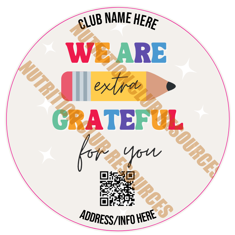 TEACHER APPRECIATION SET #1 WITH QR CODE