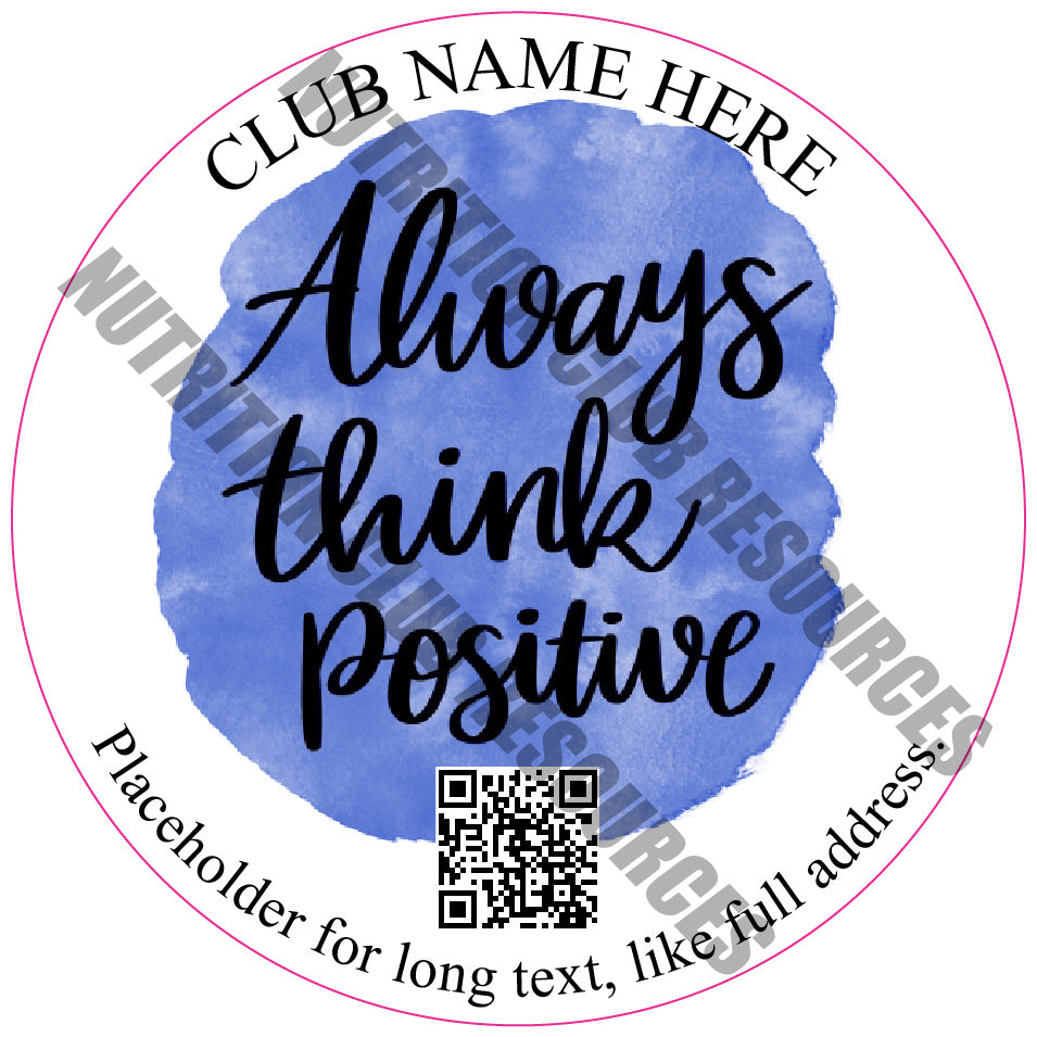 POSITIVE SET #1 WITH QR CODE