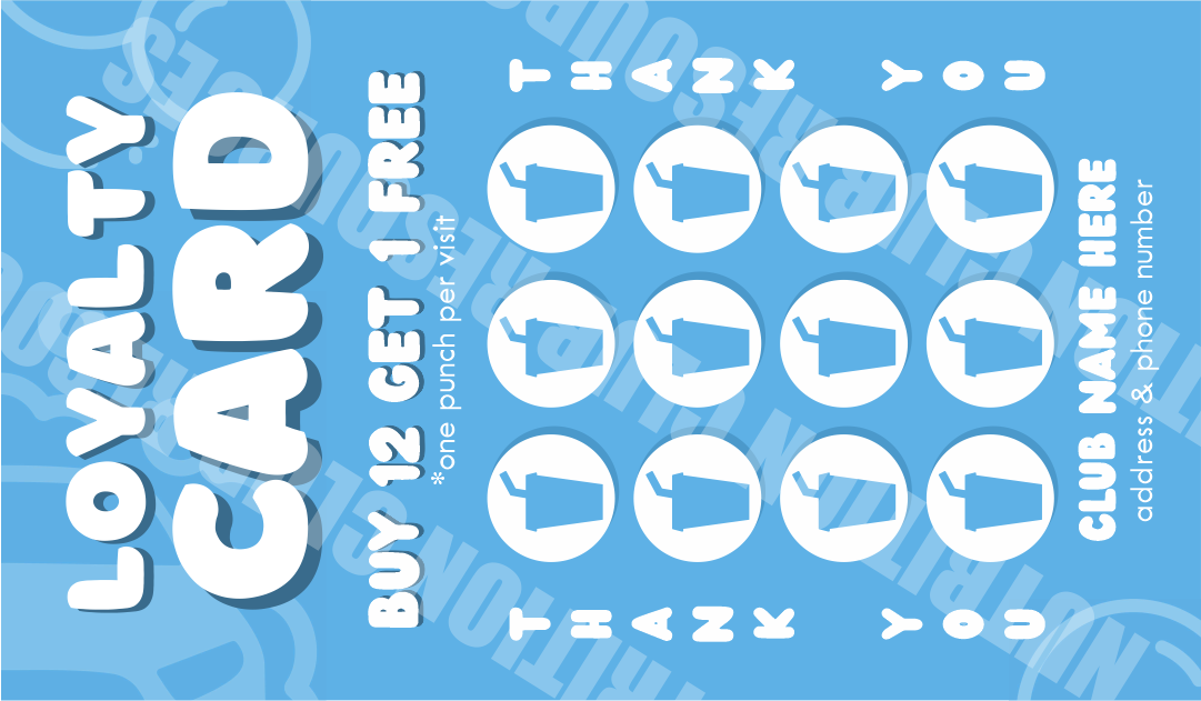 Loyalty Cards Single Sided #11