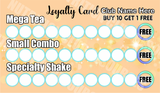 Loyalty Cards Single Sided #1
