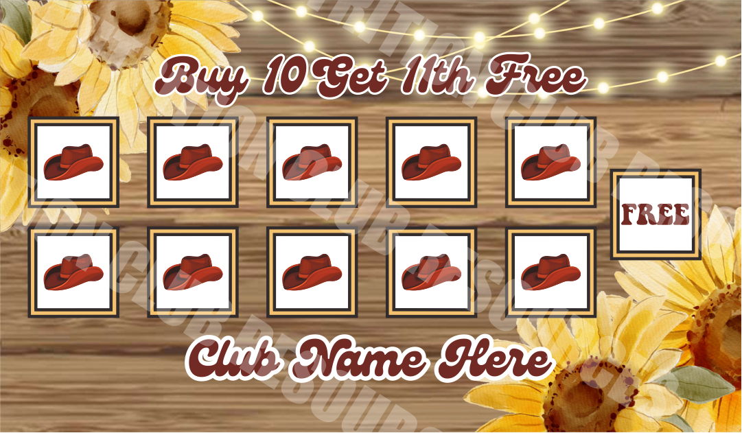 Loyalty Cards Single Sided #6