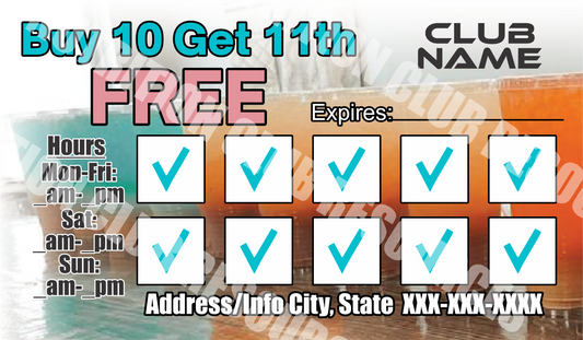Loyalty Cards Single Sided #8