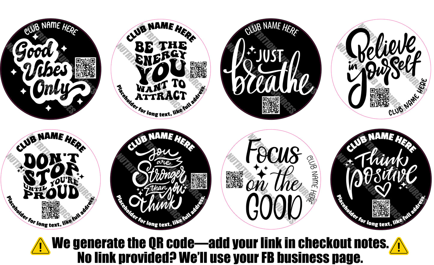 POSITIVE SET #71 WITH QR CODE