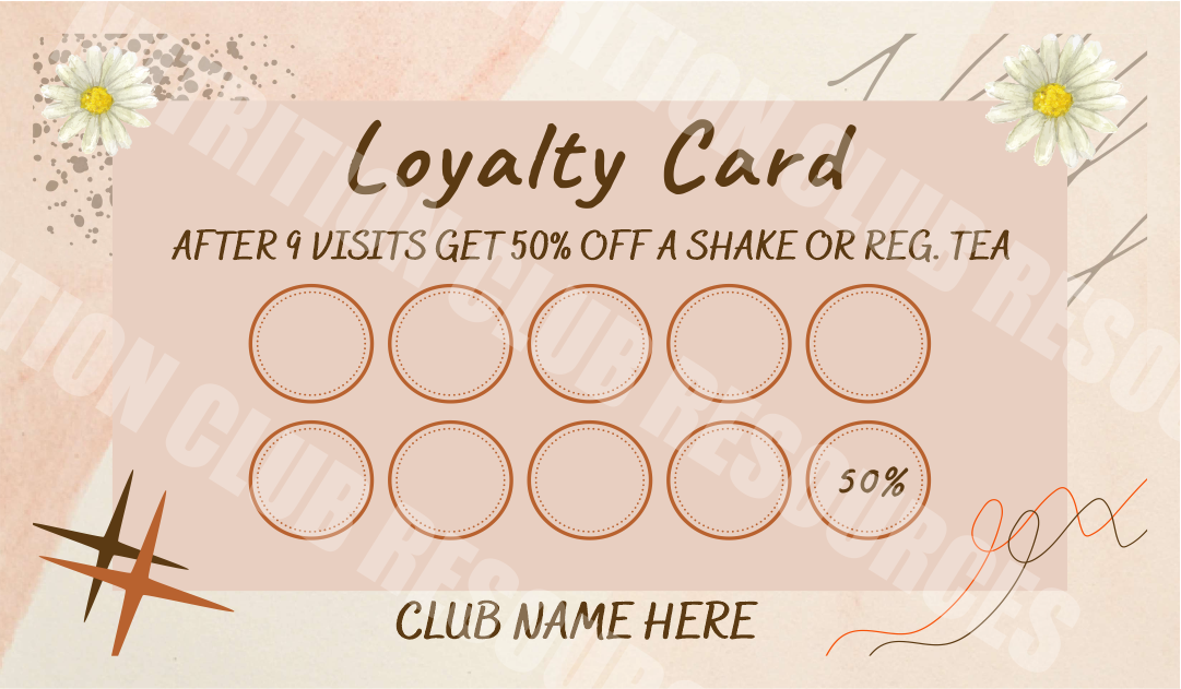 Loyalty Cards Single Sided #12
