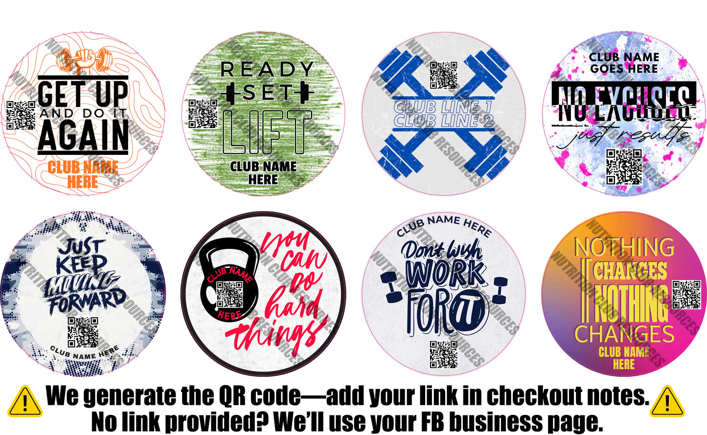 FITNESS SET #4 WITH QR CODE