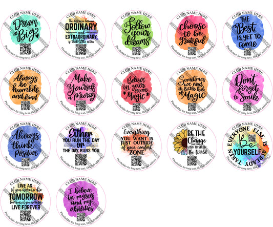 POSITIVE SET #1 WITH QR CODE