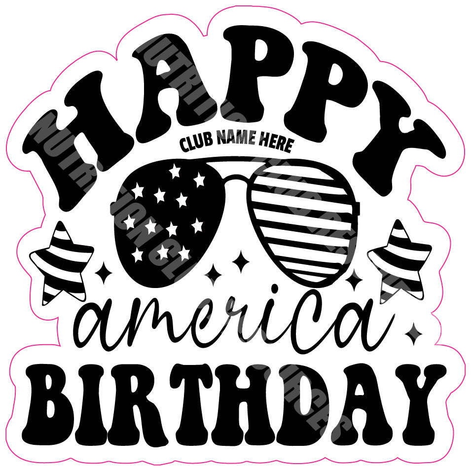 TRANSPARENT 4TH OF JULY SET #2