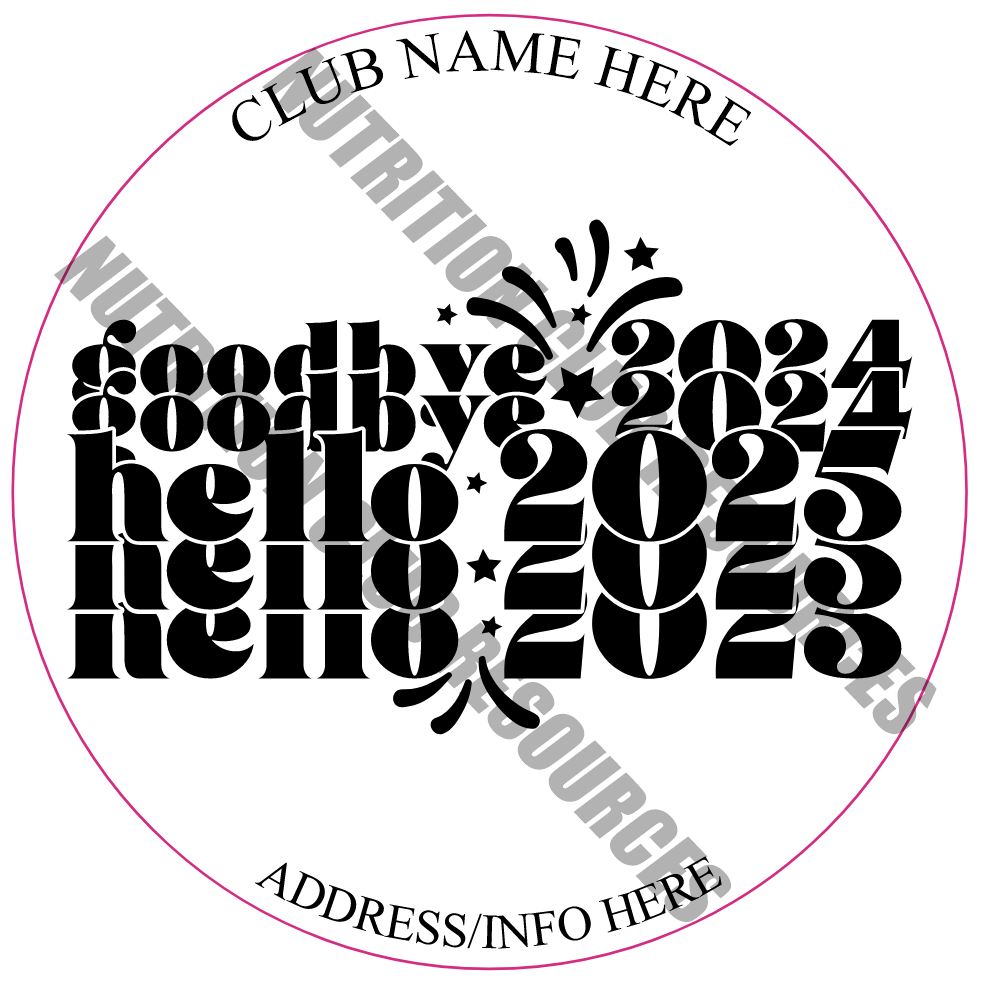 TRANSPARENT NEW YEARS SET #1