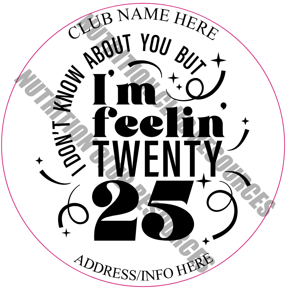 TRANSPARENT NEW YEARS SET #1