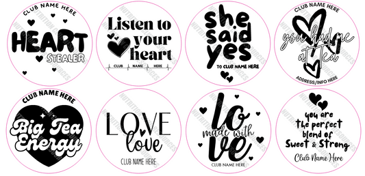 TRANSPARENT VALENTINE'S DAY SET #2