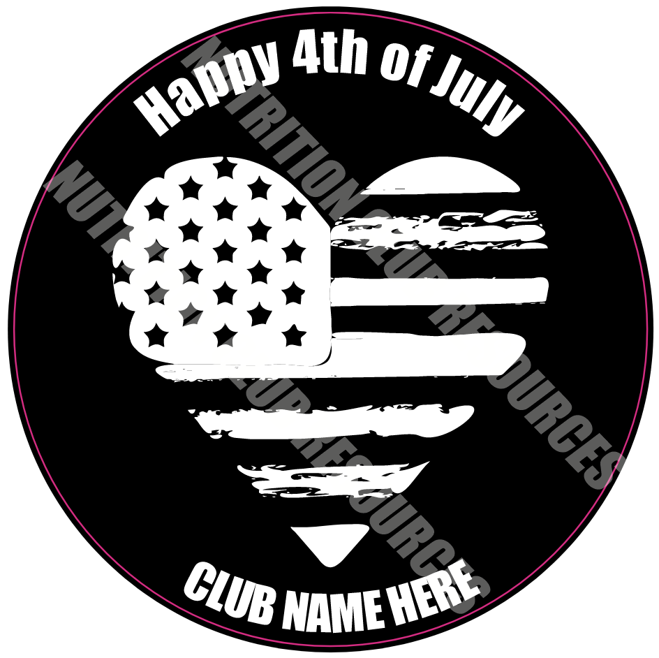 TRANSPARENT 4TH OF JULY SET #1
