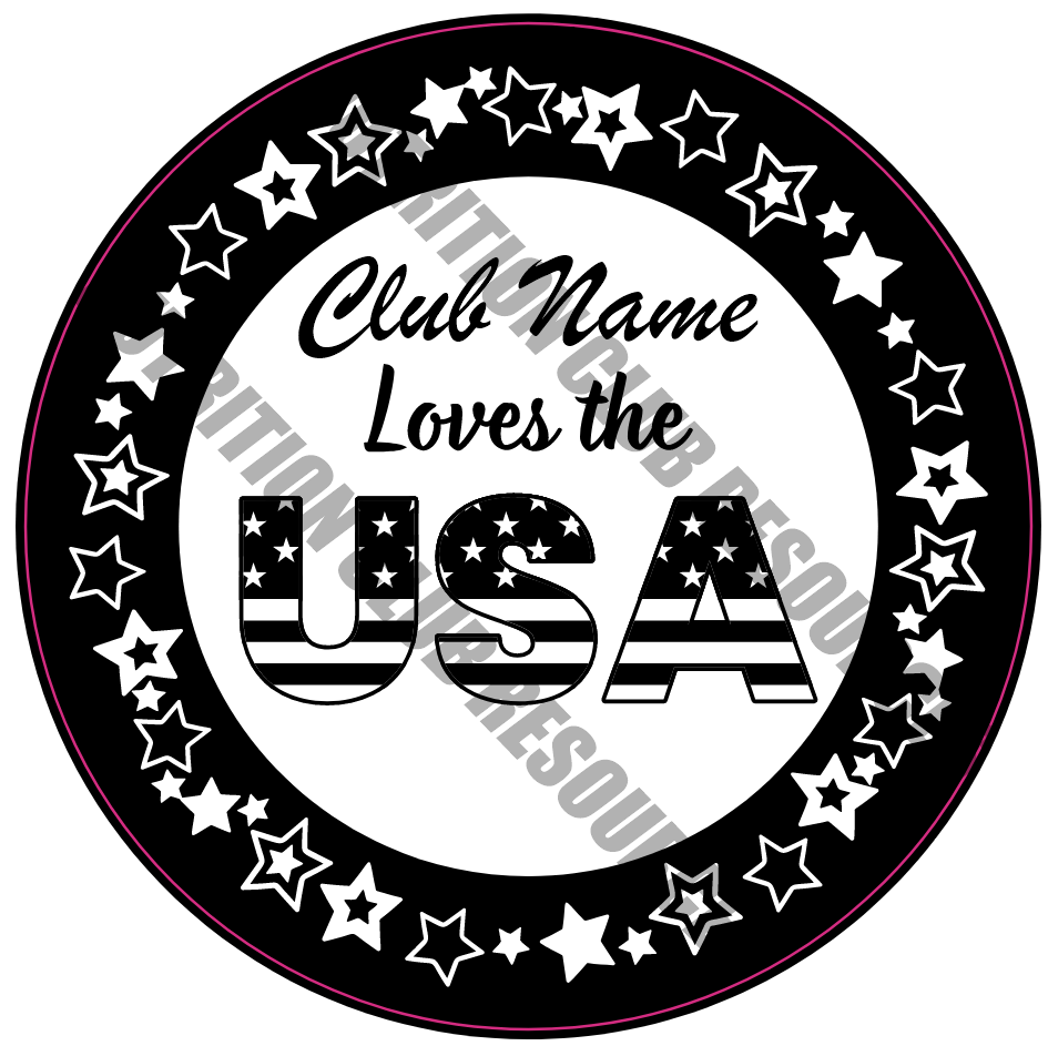 TRANSPARENT 4TH OF JULY SET #1