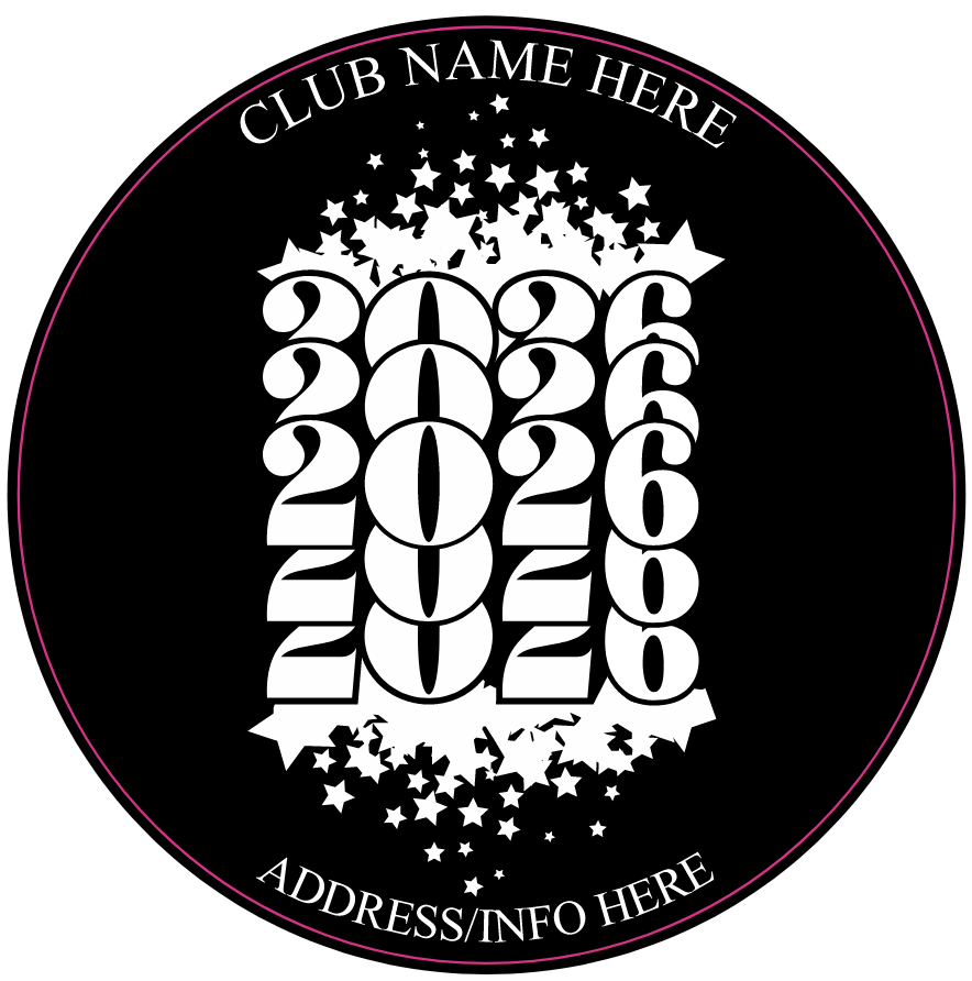 TRANSPARENT NEW YEARS SET #1