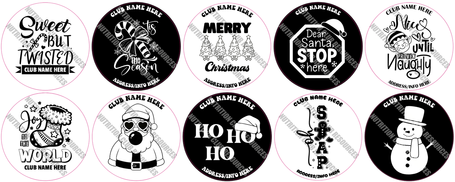 TRANSPARENT CHRISTMAS SET #2