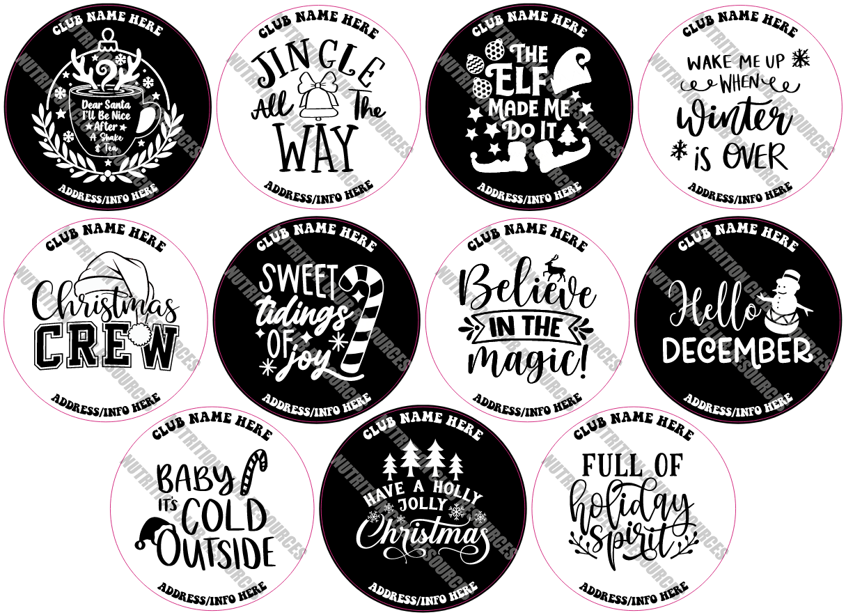 TRANSPARENT CHRISTMAS SET #3