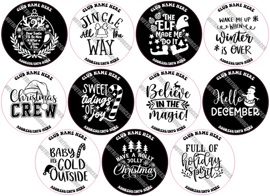 TRANSPARENT CHRISTMAS SET #3