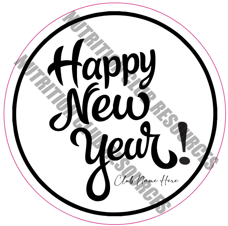 TRANSPARENT NEW YEARS SET #2