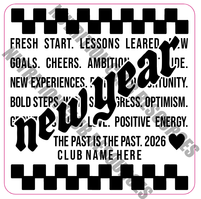 TRANSPARENT NEW YEARS SET #2