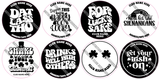 TRANSPARENT ST. PATRICK'S DAY SET #1