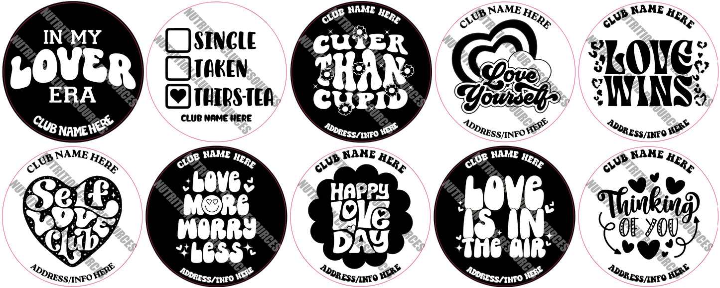 TRANSPARENT VALENTINE'S DAY SET #3