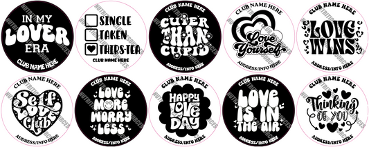 TRANSPARENT VALENTINE'S DAY SET #3