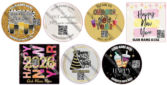 NEW YEARS SET #4 WITH QR CODE