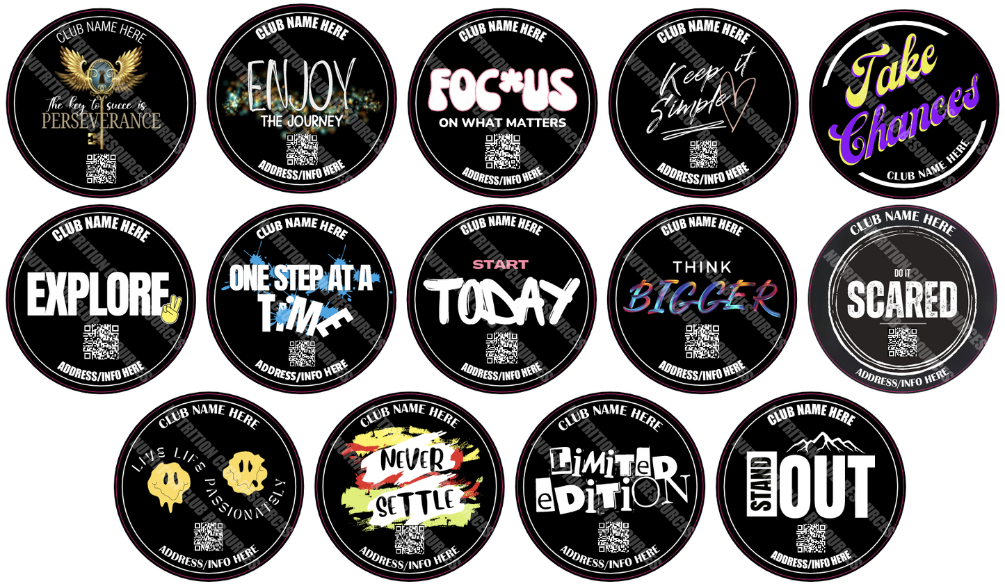 POSITIVE SET #5 WITH QR CODE