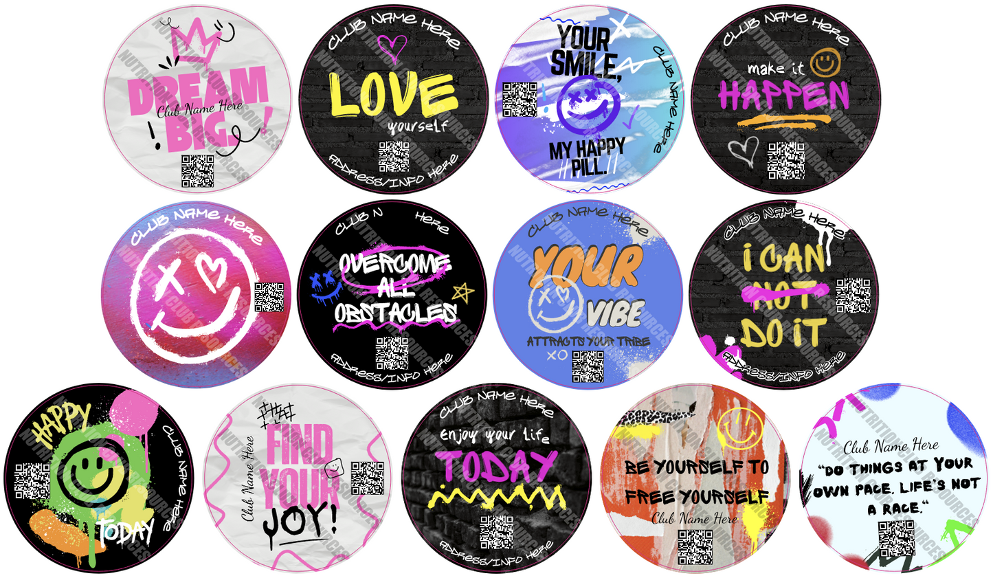 POSITIVE SET #9 WITH QR CODE