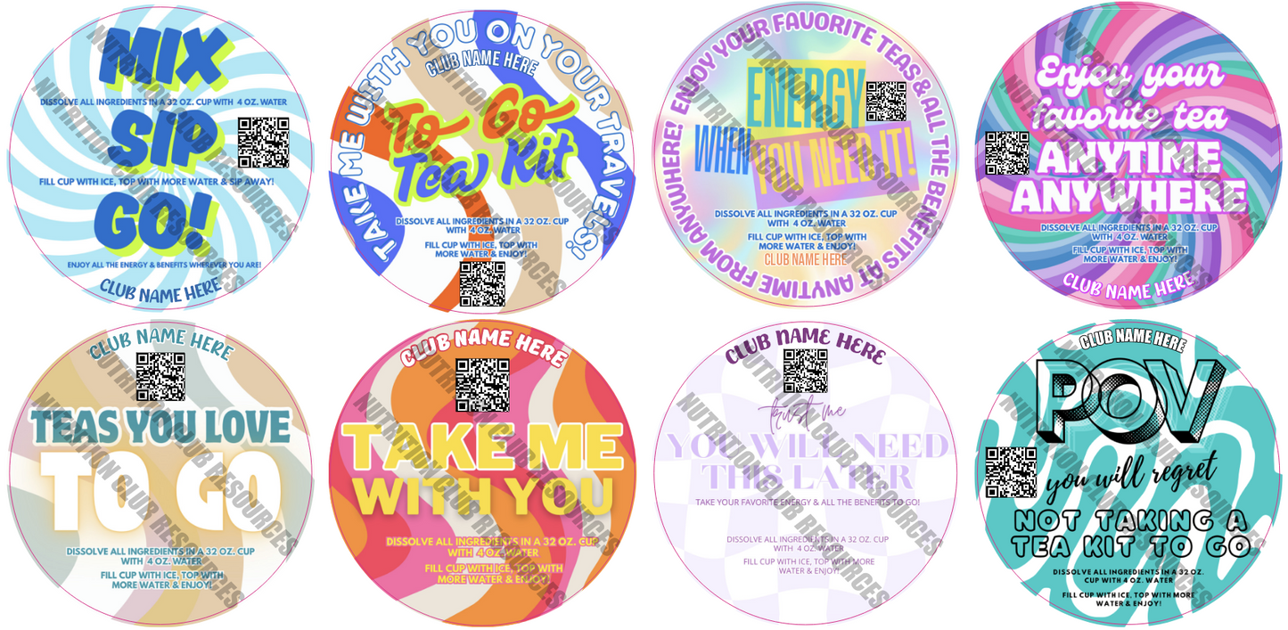 TO GO TEA KIT SET #1 WITH QR CODE