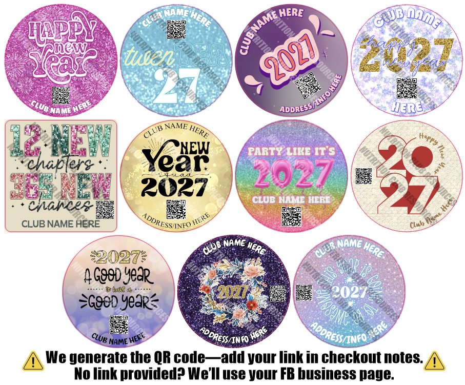 NEW YEARS SET #15 WITH QR CODE