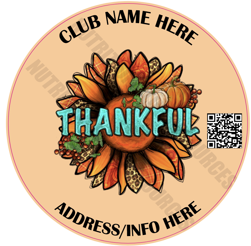 THANKSGIVING SET #5 WITH QR CODE