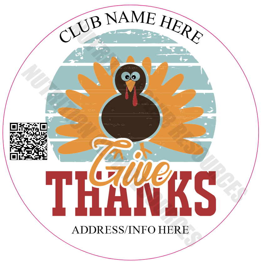 THANKSGIVING SET #5 WITH QR CODE