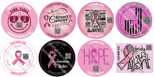 BREAST CANCER AWARENESS SET #1 WITH QR CODE