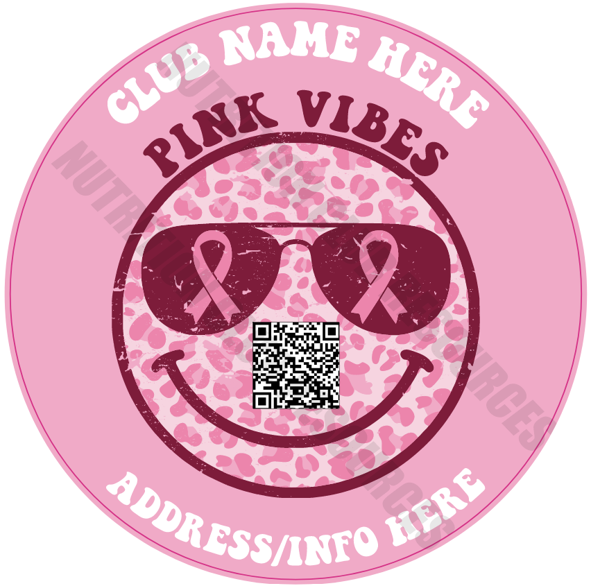 BREAST CANCER AWARENESS SET #1 WITH QR CODE