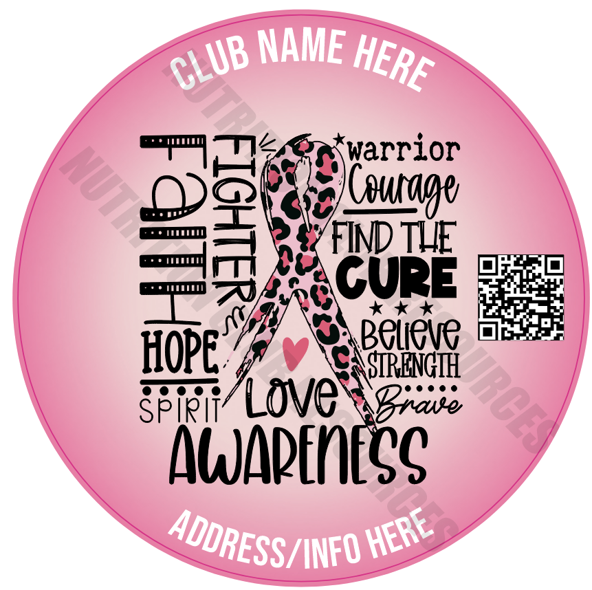 BREAST CANCER AWARENESS SET #1 WITH QR CODE