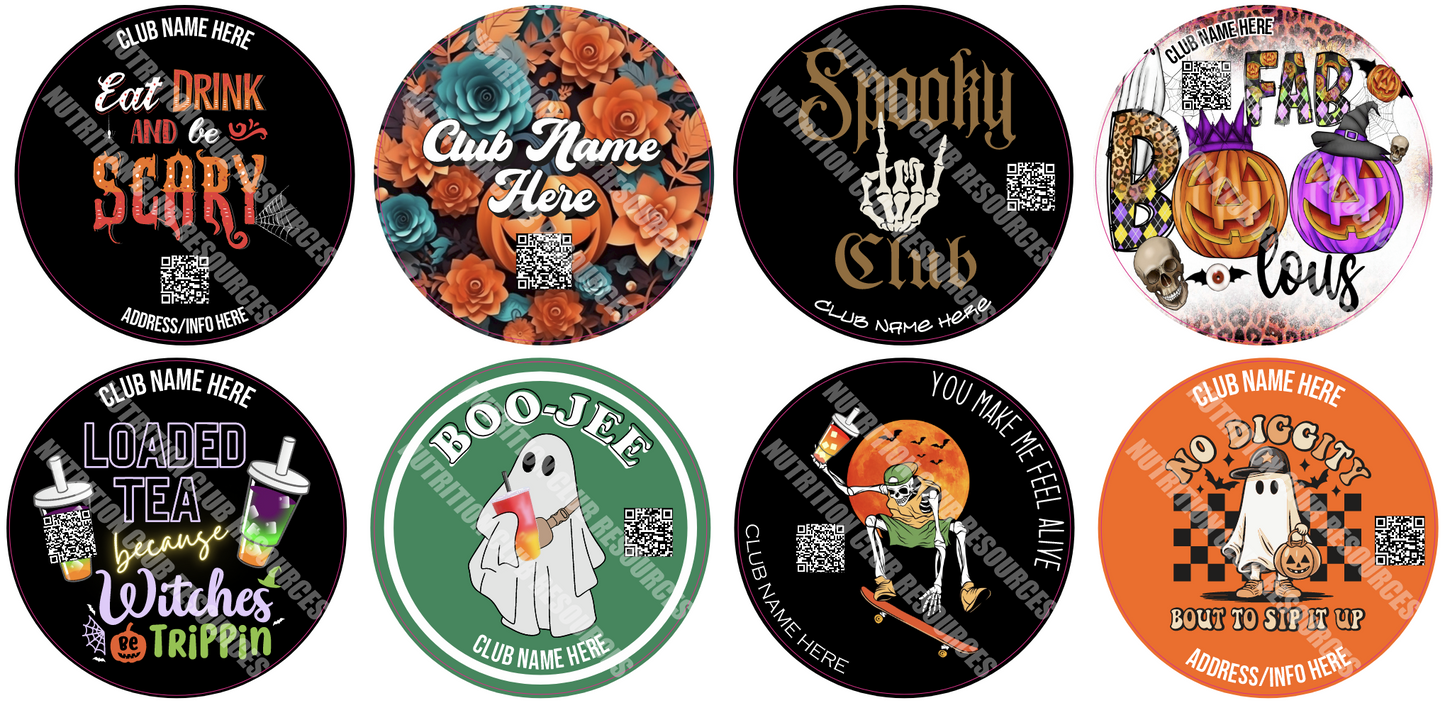 HALLOWEEN SET #2 WITH QR CODE