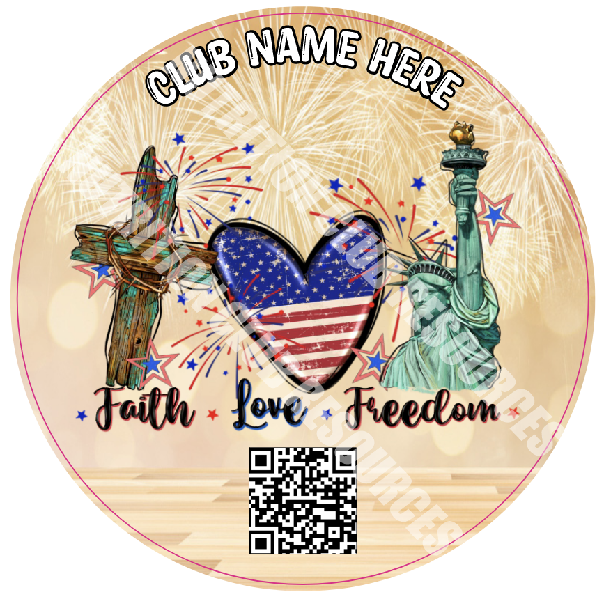 4TH OF JULY SET #1 WITH QR CODE