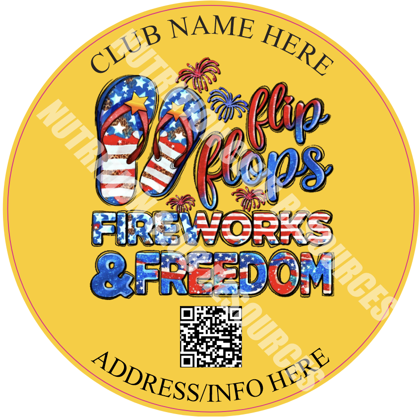 4TH OF JULY SET #1 WITH QR CODE