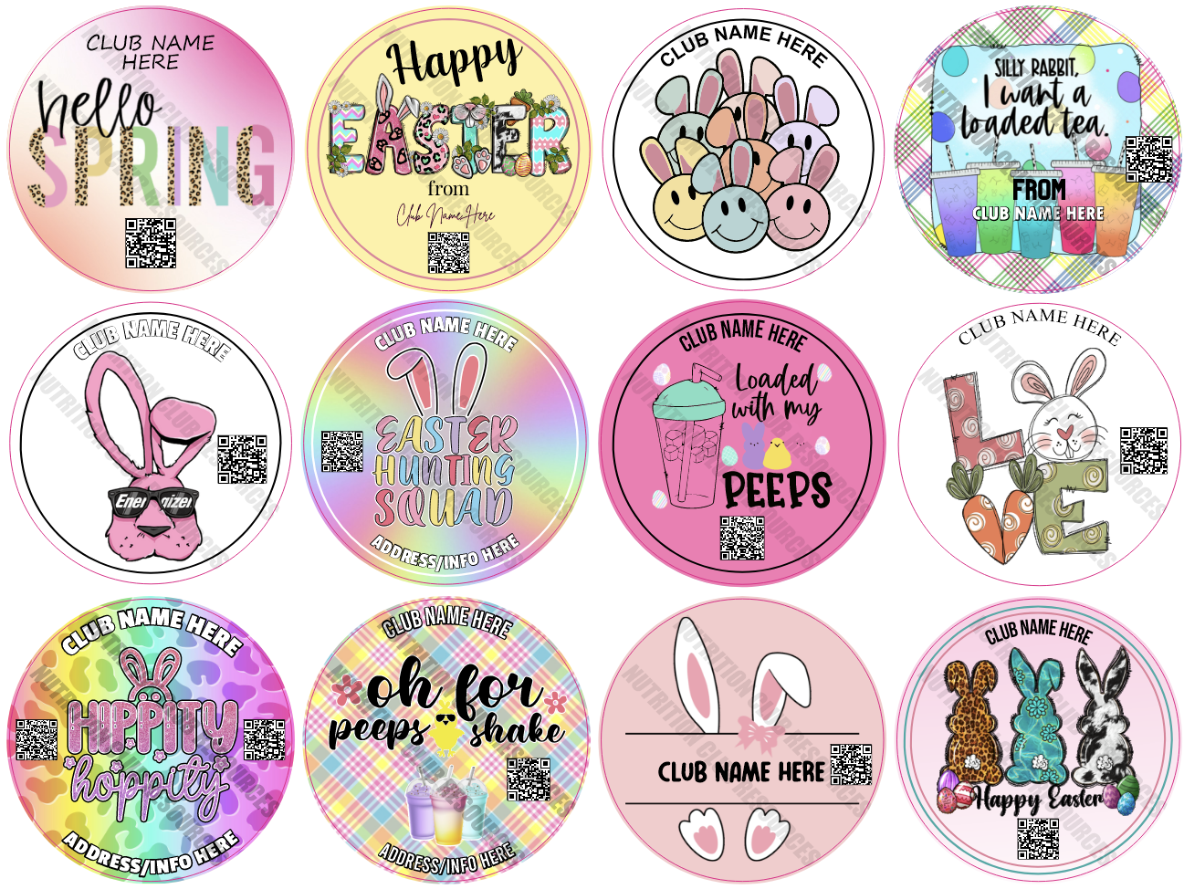 EASTER SET #2 WITH QR CODE