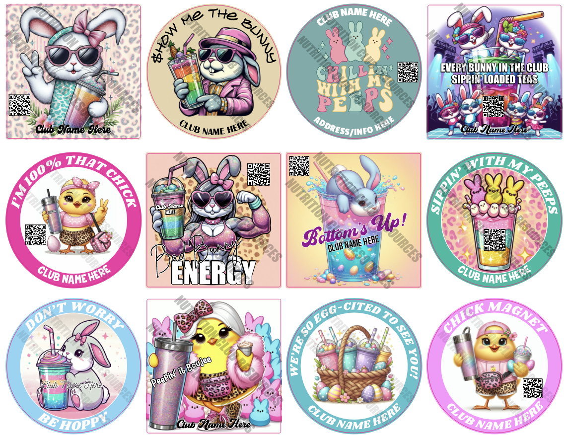EASTER SET #1 WITH QR CODE