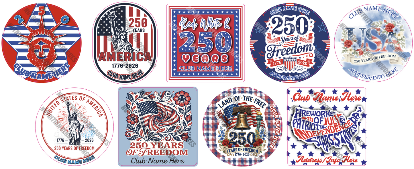 4th of JULY SET #12