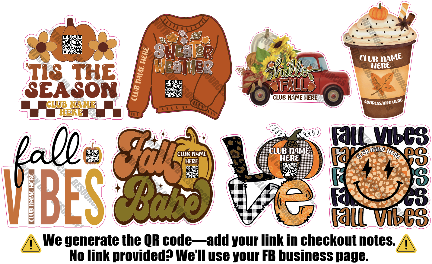 FALL SET #24 WITH QR CODE