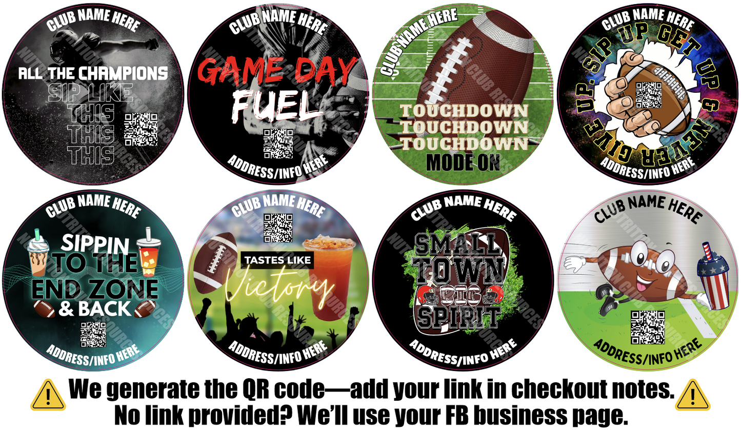 FOOTBALL SET #3 WITH QR CODE